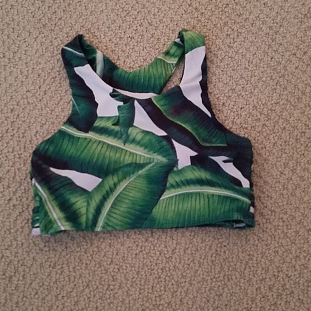 💚Palm bathing suit top💚